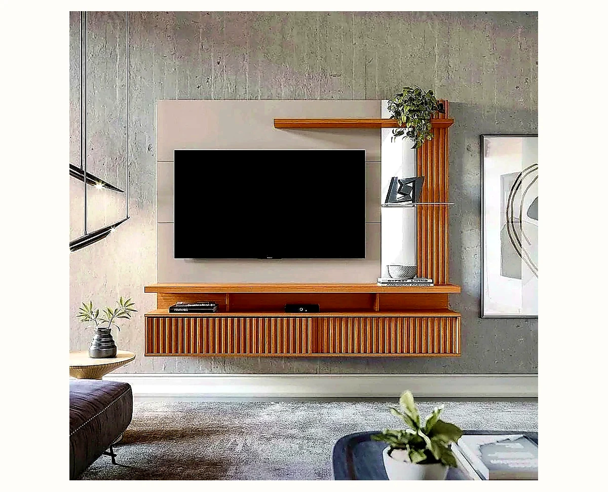 Timber TV Wall Panel