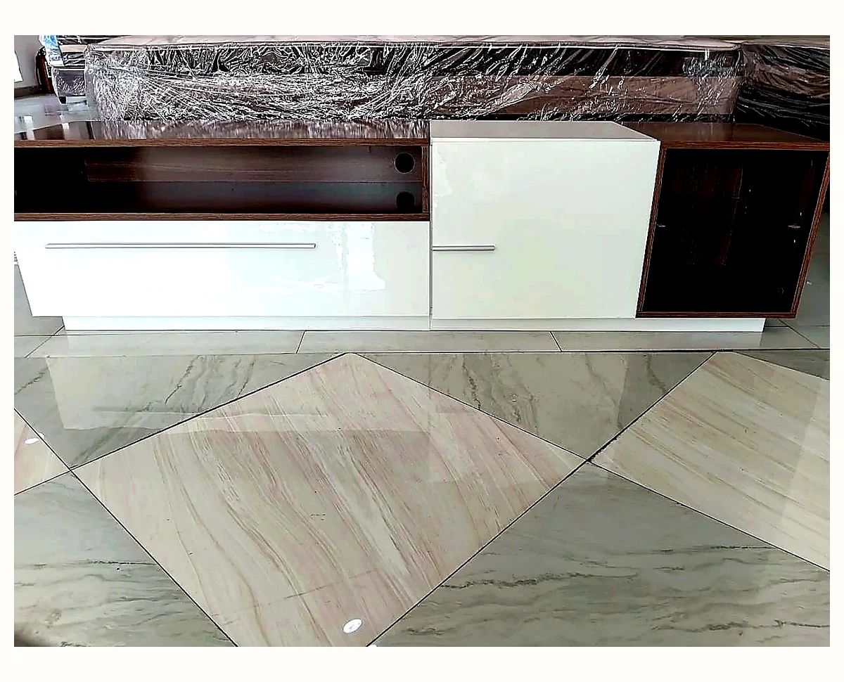 White and Wood TV Cabinet
